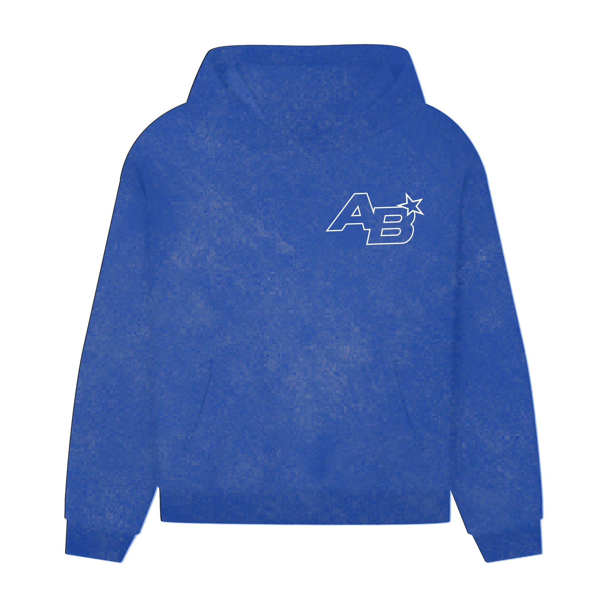 HOODIE ACID WASH AZUL - AB STAR