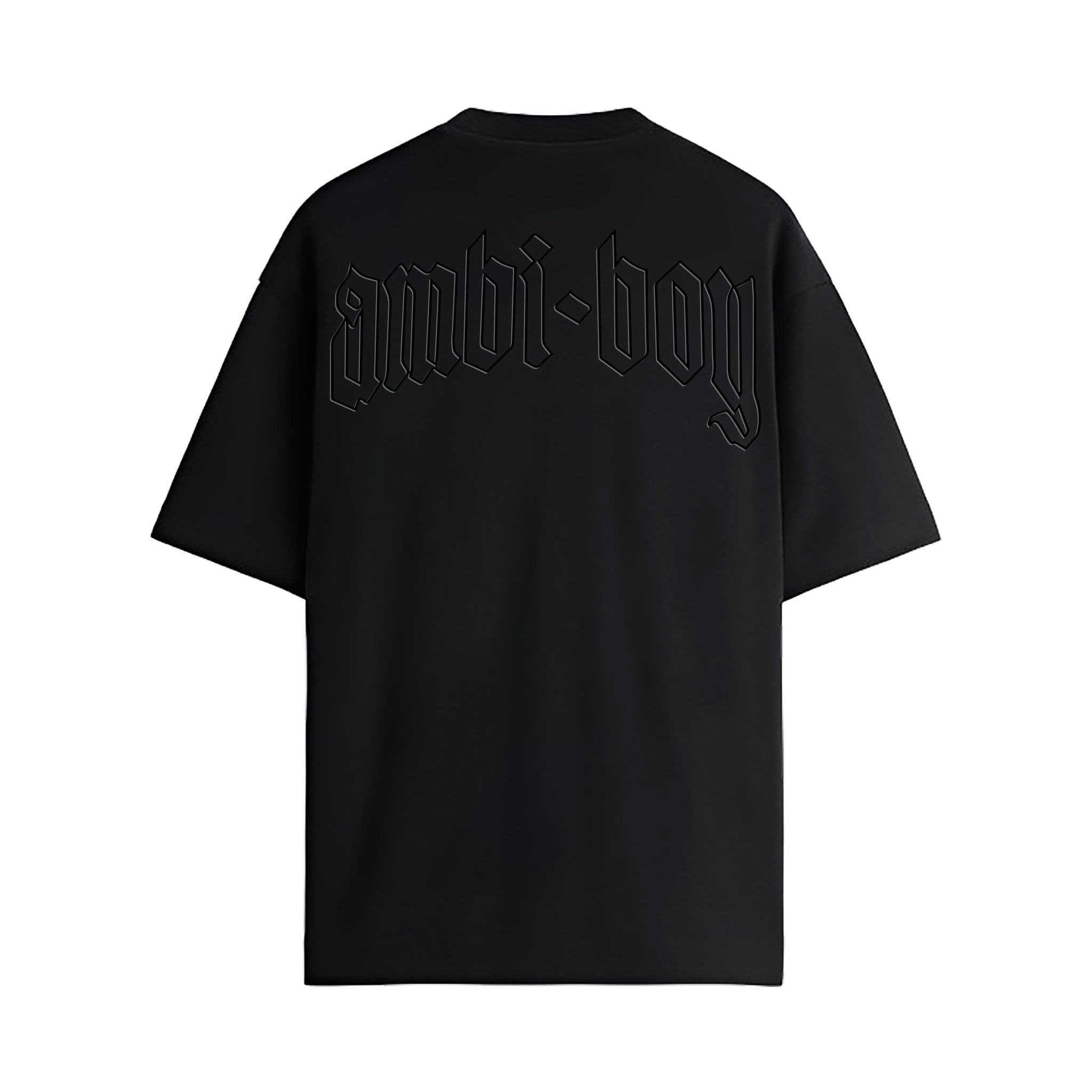 PLAYERA NEGRA - AMBI BOY ARCO CONTORNO NEGRO