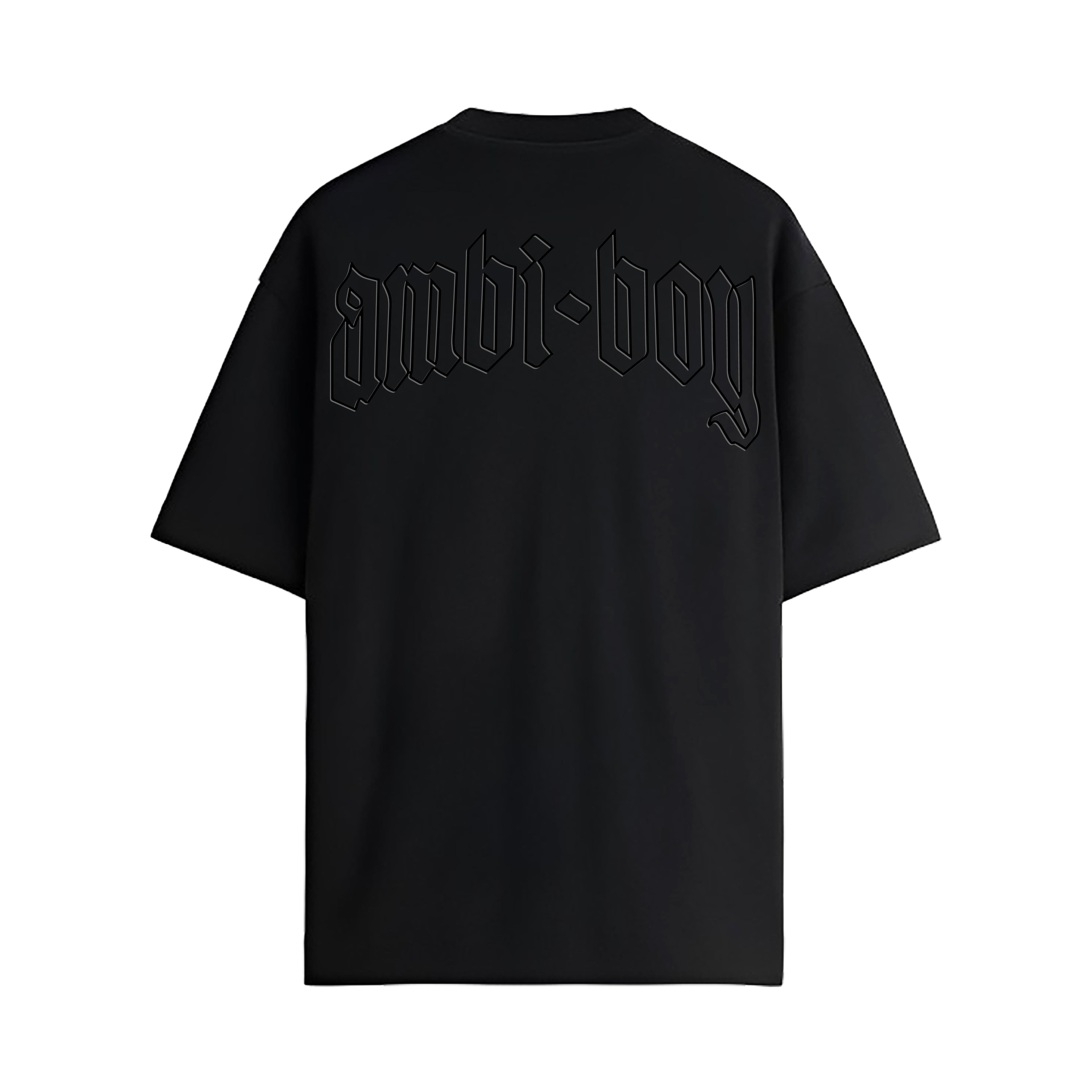 PLAYERA NEGRA - AMBI BOY ARCO CONTORNO NEGRO