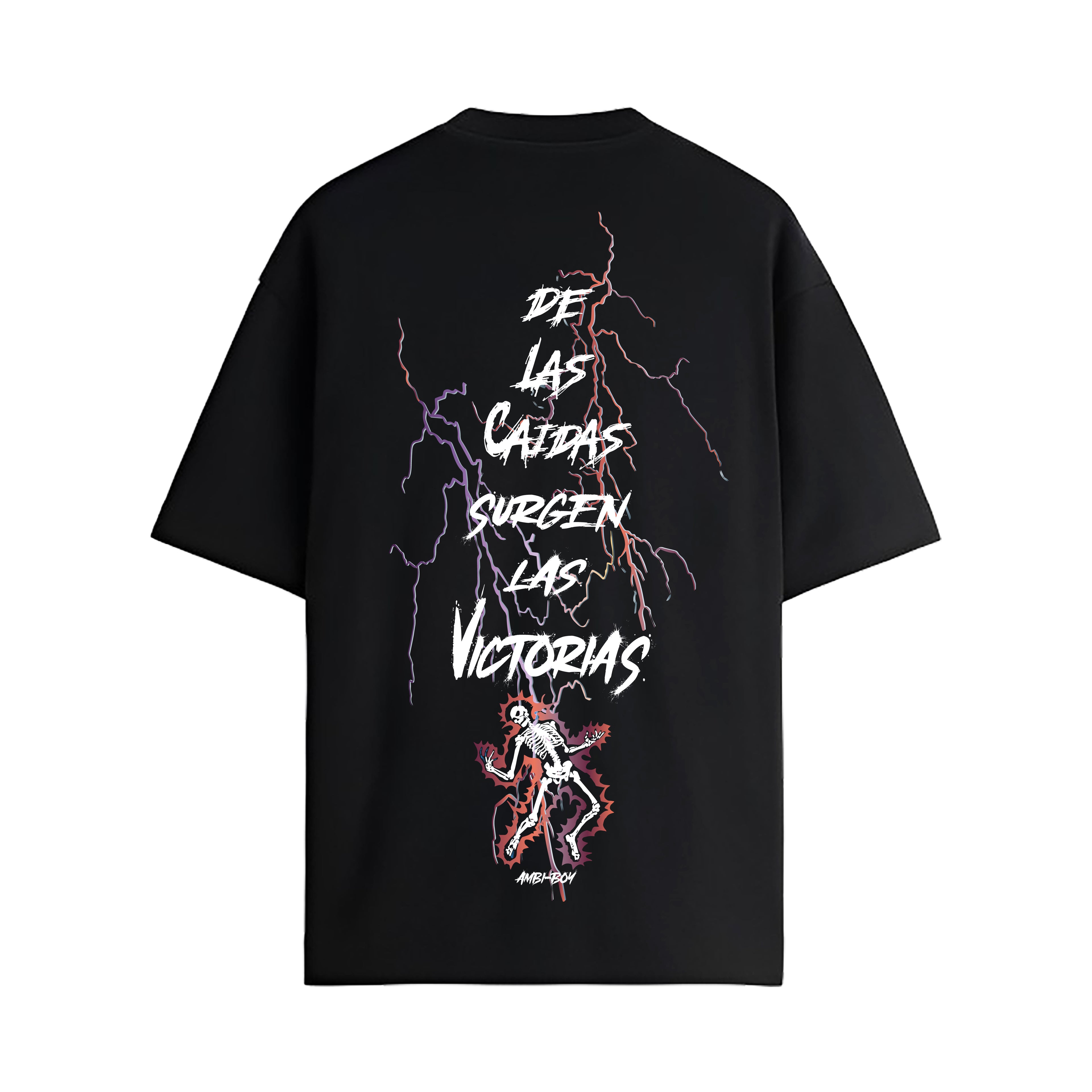 PLAYERA NEGRA - DE LAS CAIDAS SURGEN LAS VICTORIAS