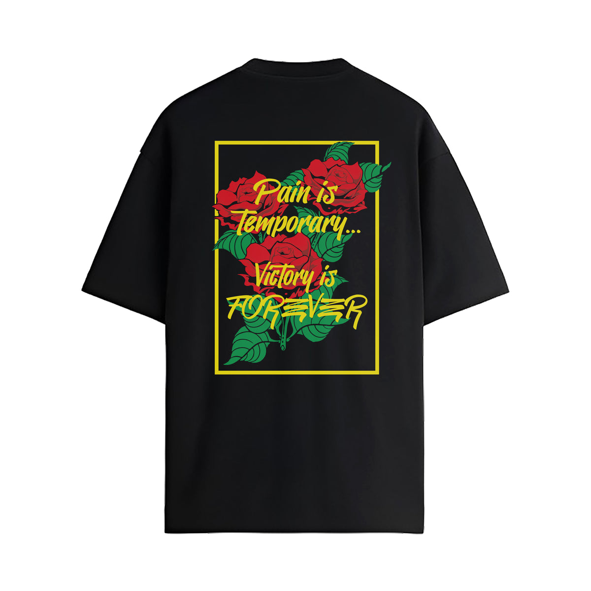 PLAYERA NEGRA - PAIN IS TEMPORARY VICTORY IS FOREVER