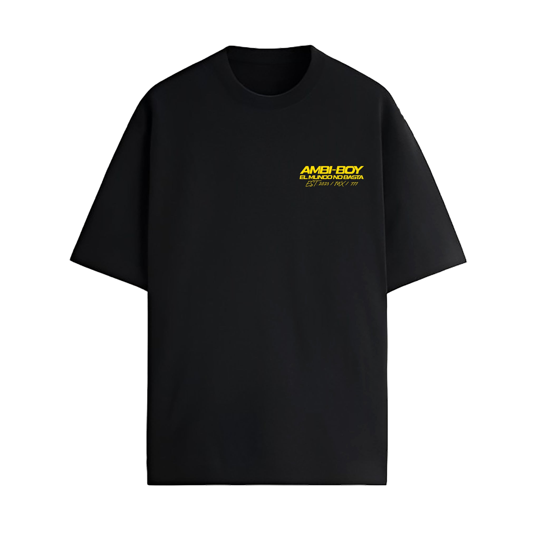 PLAYERA NEGRA - EL MUNDO NO BASTA