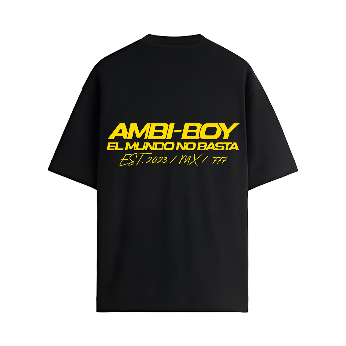 PLAYERA NEGRA - EL MUNDO NO BASTA