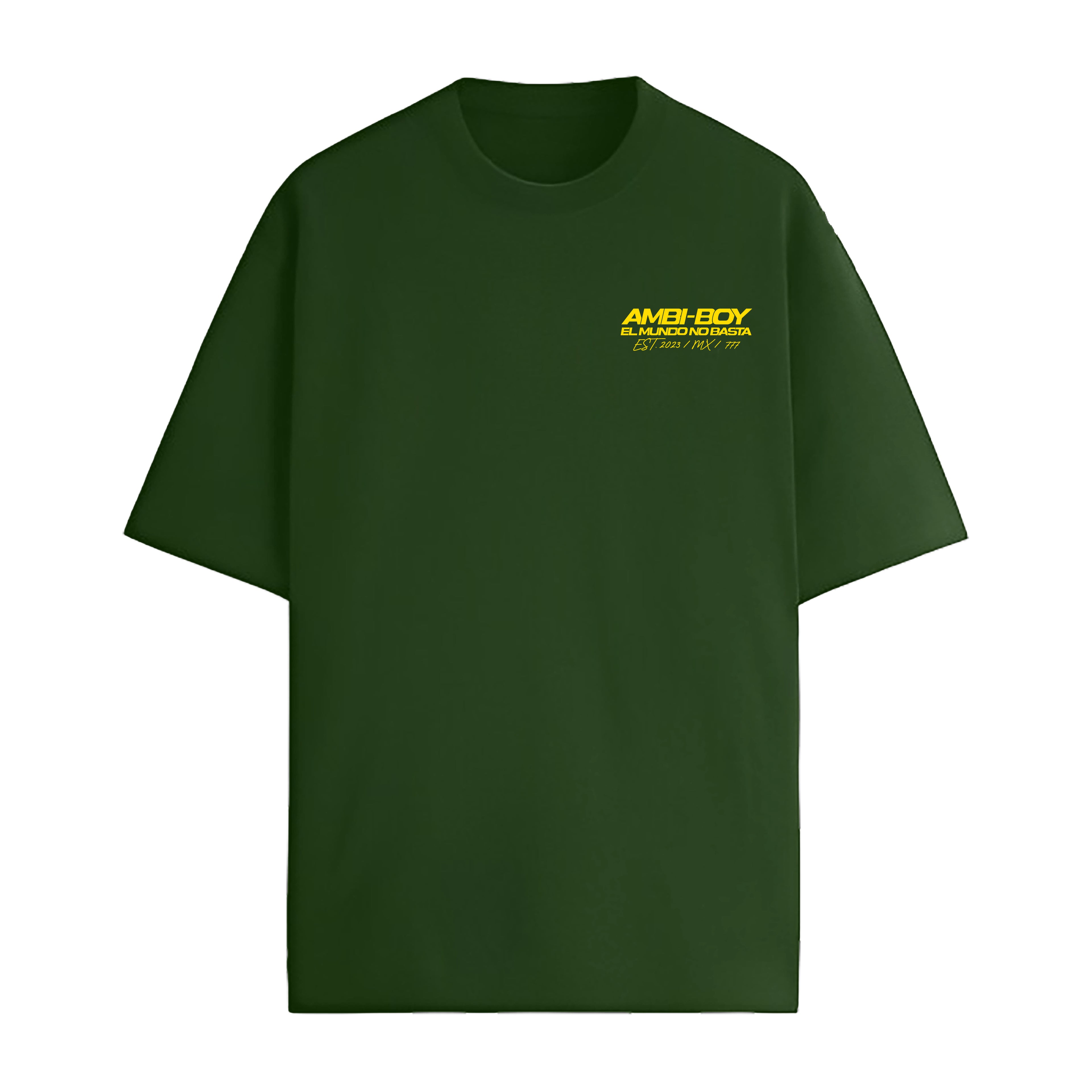 PLAYERA VERDE - EL MUNDO NO BASTA