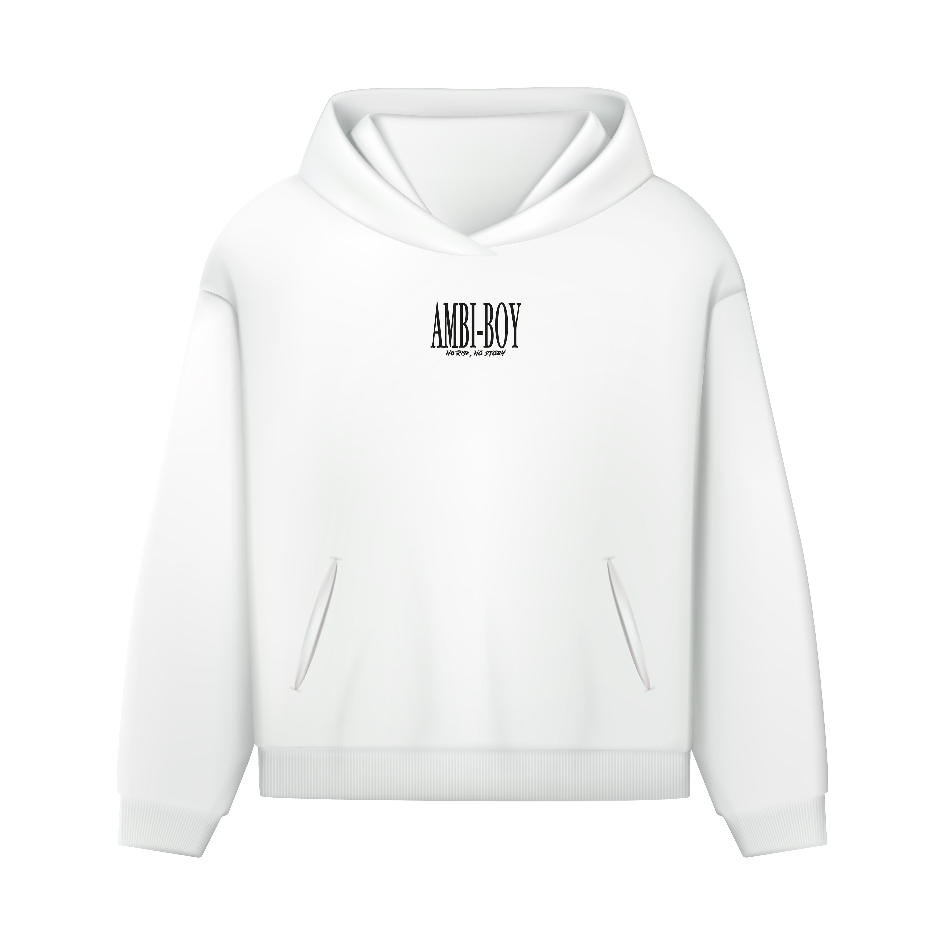 HOODIE BLANCA - NO RISK NO STORY