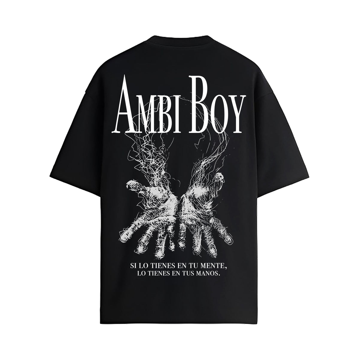 PLAYERA NEGRA - SI LO TIENES EN TU MENTE LO TIENES EN TUS MANOS