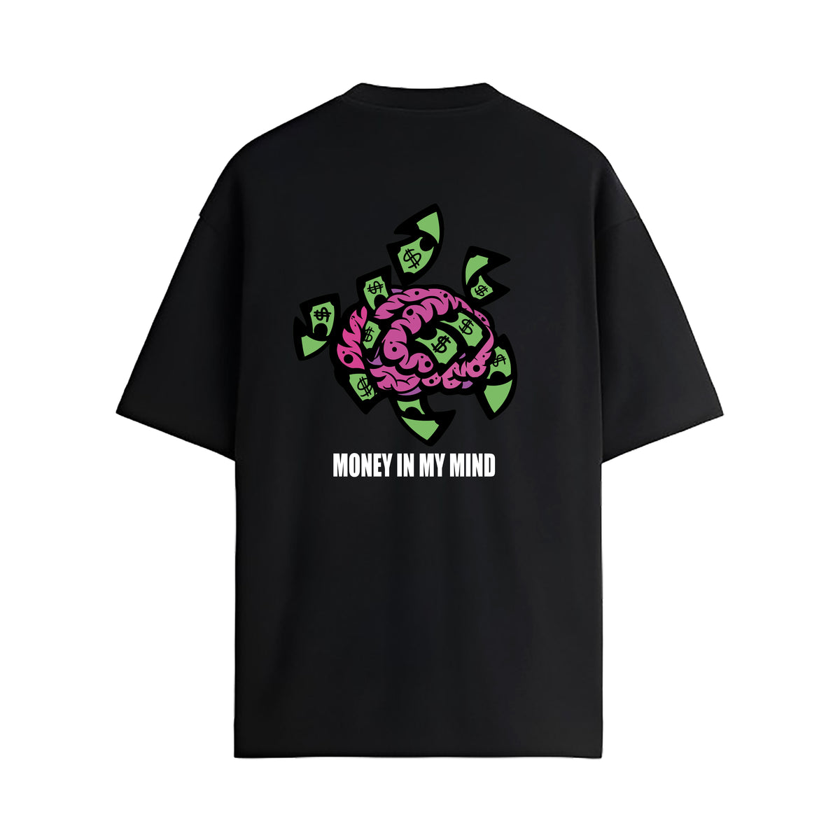 PLAYERA NEGRA - MONEY IN MY MIND
