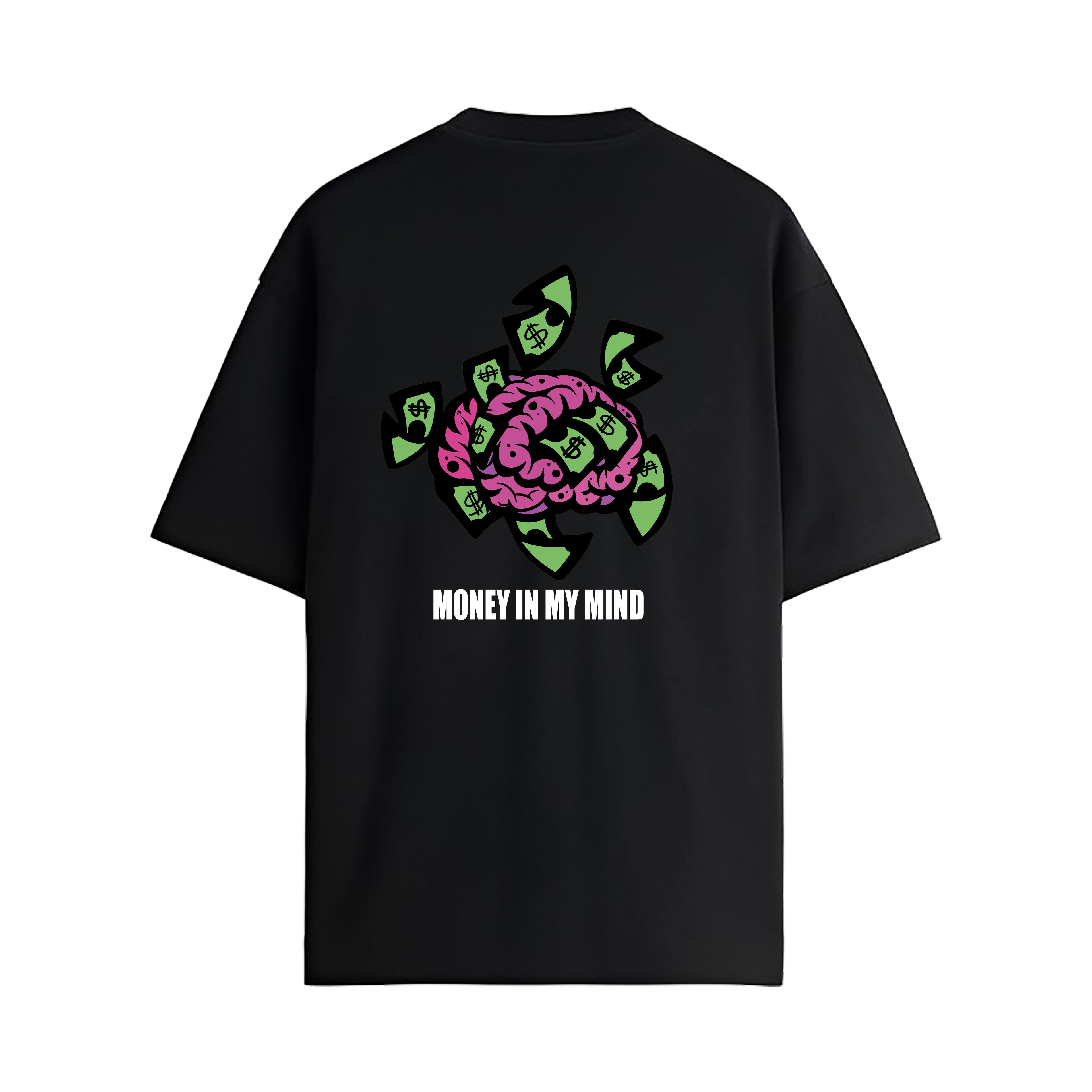 PLAYERA NEGRA - MONEY IN MY MIND