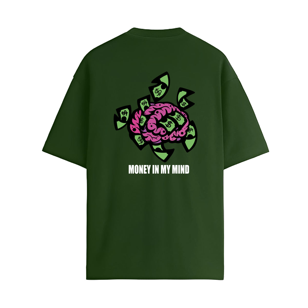 PLAYERA VERDE - MONEY IN MY MIND
