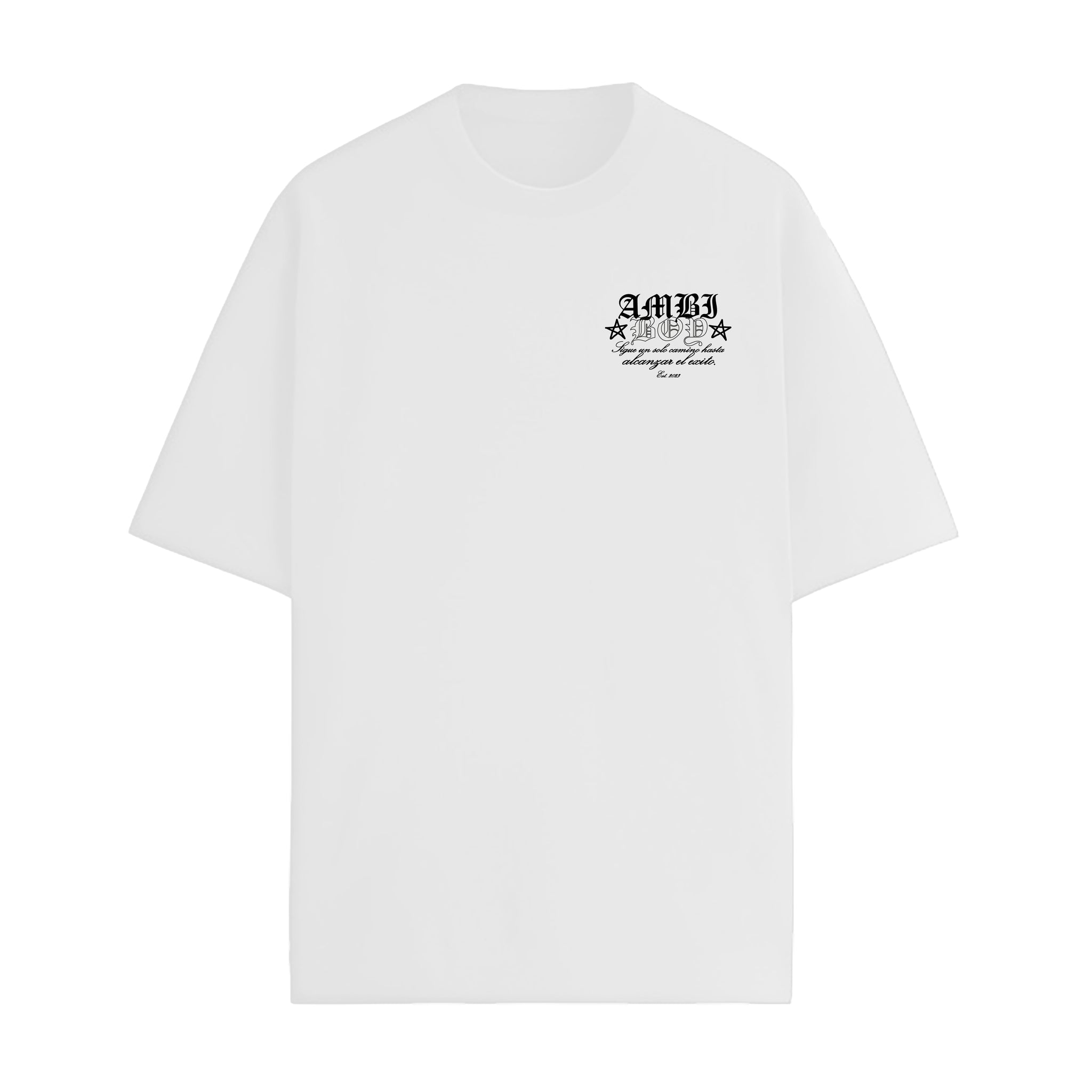 PLAYERA BLANCA - SIGUE UN SOLO CAMINO ESTRELLAS