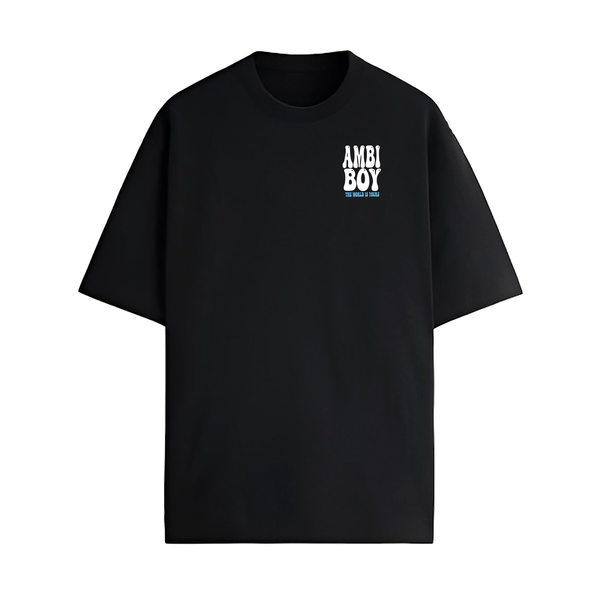 PLAYERA NEGRA - THE WORLD IS YOURS AZUL